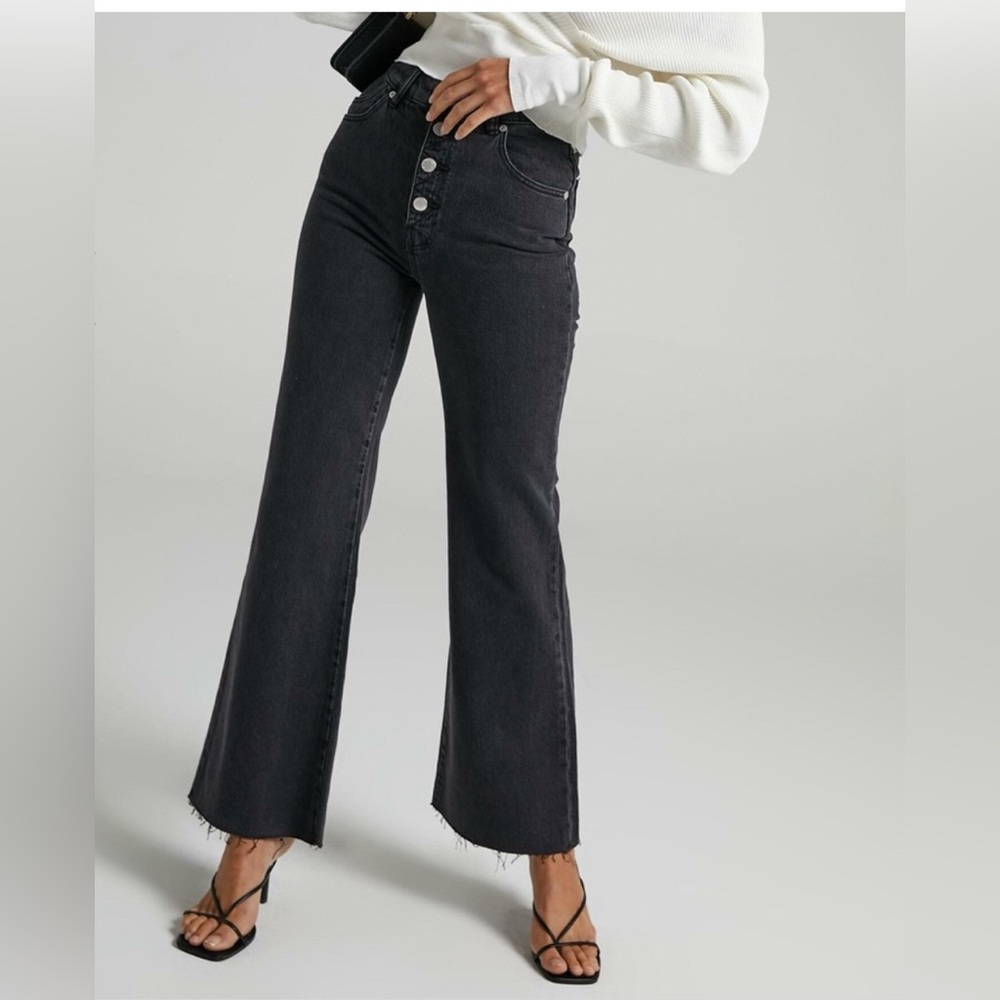Rollas Eastcoast Crop Flare High Rise Jeans 27